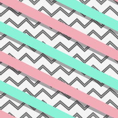 Abstract seamless pattern with black diagonal stripes.
