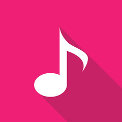 Obraz premium Note icon flat illustration