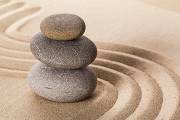 zen garden meditation stone background