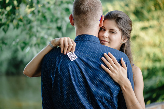 Engagement Session Photo Of Young Couple Outdoor