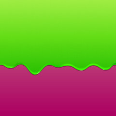 Flowing green slime. Halloween  background