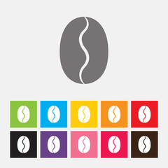 Coffee beans icon - Vector