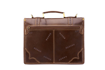 One briefcase leather