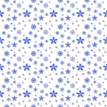 christmas pattern with snowflakes