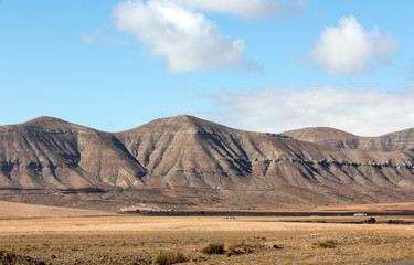 Beautiful volcanic mountains on  Fuerteventura. Canary Islands. Fuerteventura. Canary Islands