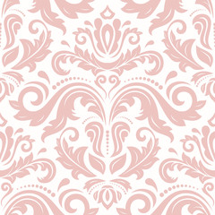 Seamless Damask Vector Background