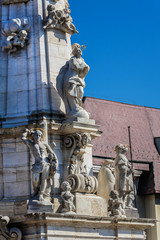 Holy Trinity Column (a plague column, 1713). Budapest, Hungary.