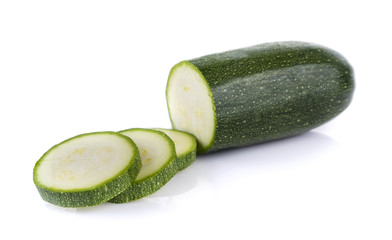 zucchini on white background