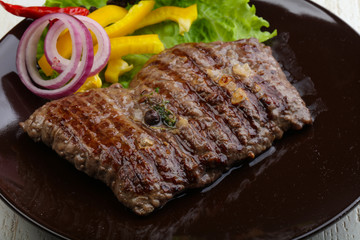 Grilled beef steak