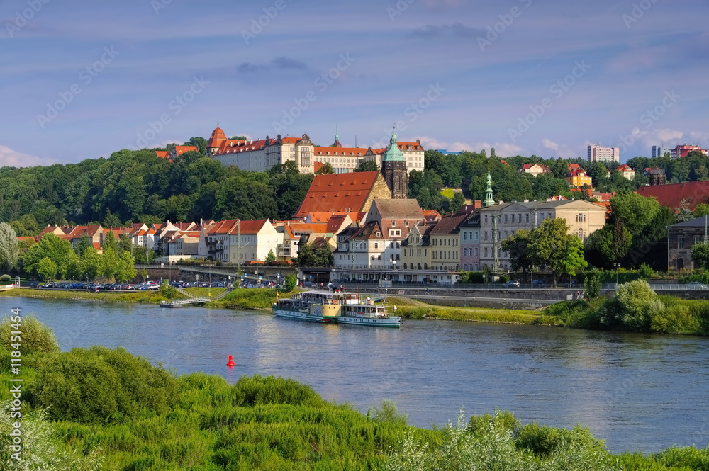 Wall mural Pirna - Pirna, skyline of the town