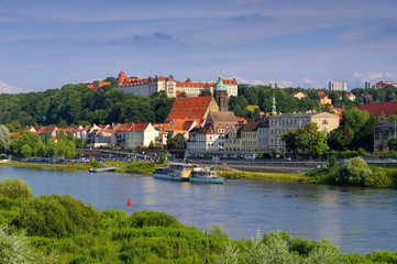 Fototapeta na wymiar Pirna - Pirna, skyline of the town