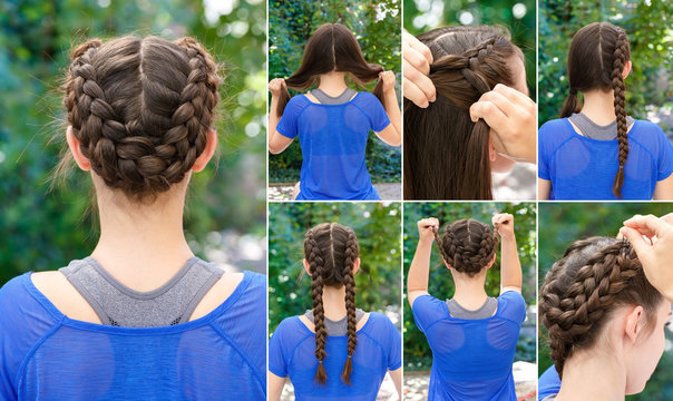 hairstyle plaits for sports
