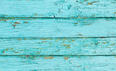 turquoise old wooden panels background