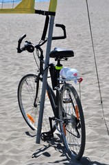 Fahrrad am Strand
