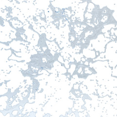 water splash Isolated 3d