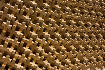 geometric shapes of wood