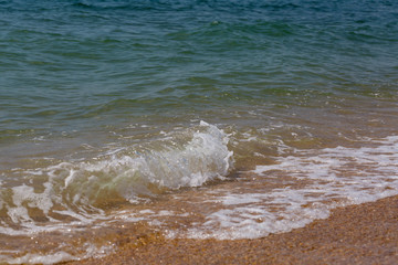 sea wave on the shore of the beach