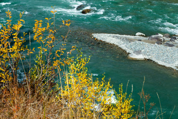 Autumn, Russia, Altai Mountains river Chuya