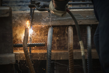 Welding steel structure