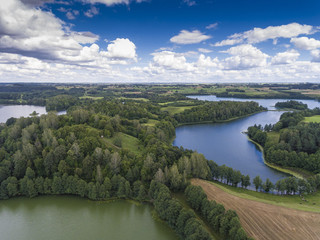 Suwalki Landscape Park, Poland. Summer time. View from above.
