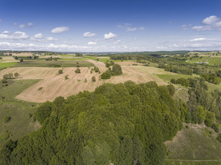 Suwalki Landscape Park, Poland. Summer time. View from above.