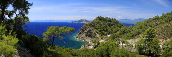 Fototapeta premium Panorama - Türkische Riviera, Lykien