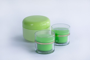 Cosmetic composition of 3 cream bottles