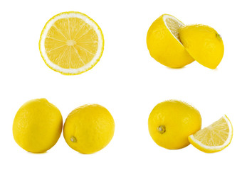 Lemon isolated on white background