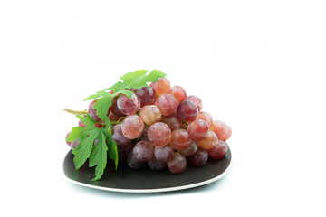 red grape isolated on white background