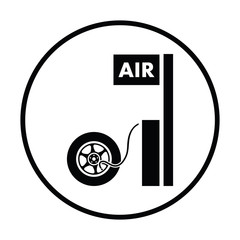 Wheels pump station icon