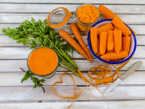 Carrot juice, healthy food