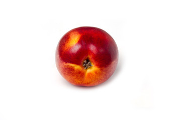 nectarine on a white background