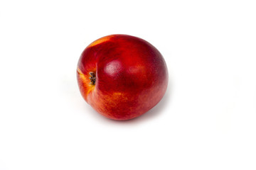 Obraz premium nectarine on a white background