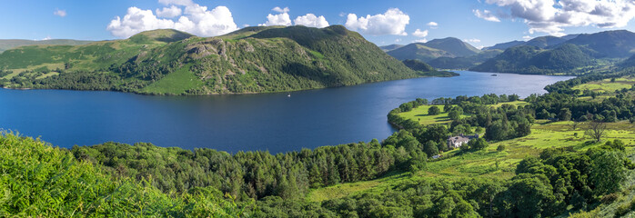 Fototapeta na wymiar View of Ullswater Lake, Lake District, UK