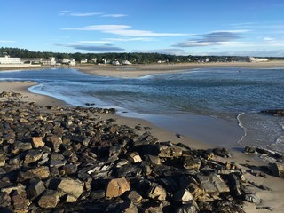 morning tide moving in on Ogunquit beach, Maine