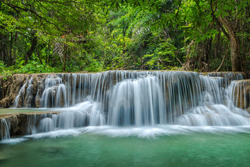 Erawan waterfall , Loacated Karnjanaburi Province , Thailand