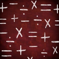Composite image of maths signs