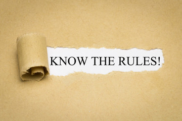 Know the Rules! - obrazy, fototapety, plakaty
