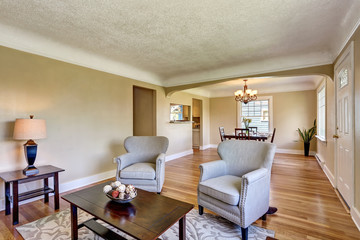 Open floor plan dining area. View from living room.