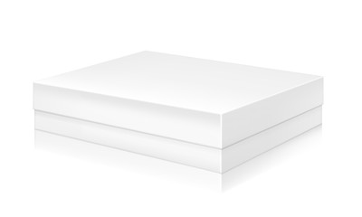 Paper white box mock-up template.