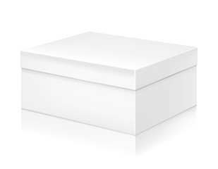 Paper white box mock-up template.