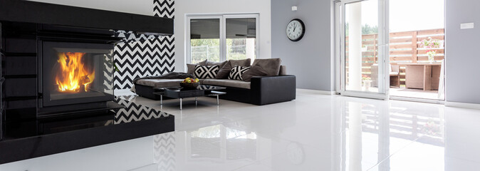 High gloss flooring