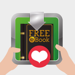 eBook concept with icon design, vector illustration 10 eps graphic.