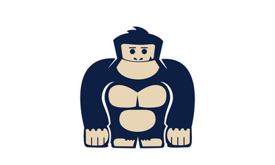 Naklejka premium Gorilla logo