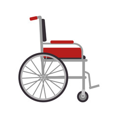 Fototapeta na wymiar wheelchair medical tool disability invalid medicine person equipment vector illustration isolated
