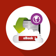 eBook concept with icon design, vector illustration 10 eps graphic.