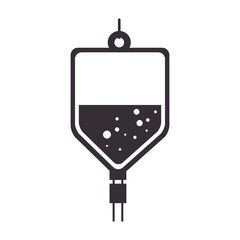 iv bag medicine hospital saline medical health vector illustration isolated