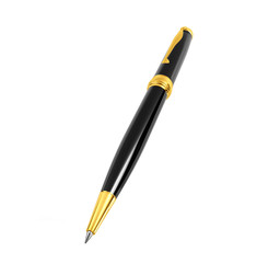 Naklejka premium Black pen isolated on white background, 3D rendering