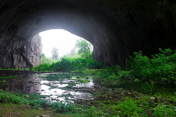 The famous sight Devetaki cave in Bulgaria, near Lovech town
