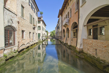 Naklejka premium treviso canale dei buranelli veneto italia europa
